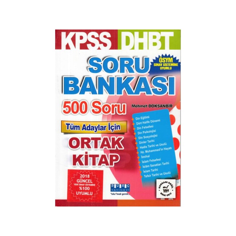 Burç Dhbt Kpss Soru Bankası Yeni