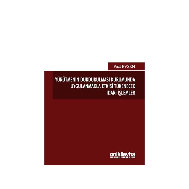 Yürütmenin Durdurulması...