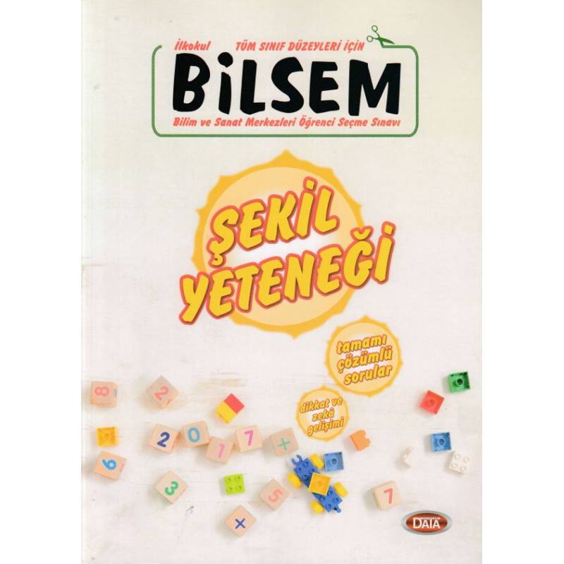 Data Bilsem İlkokul Tüm Sınıf Düzeyleri İçin Şekil Yeteneği Tamamı Çözümlü Sorular Yeni