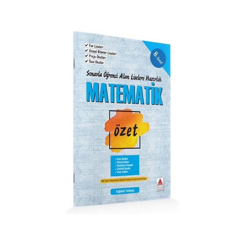 Delta Kültür 8. Sınıf Matematik Özet