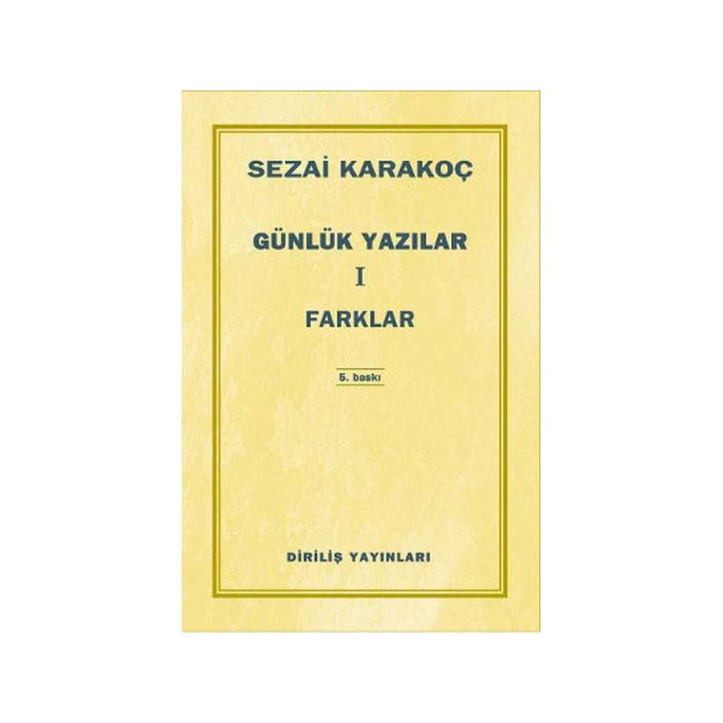 Günlük Yazılar 1 Farklar