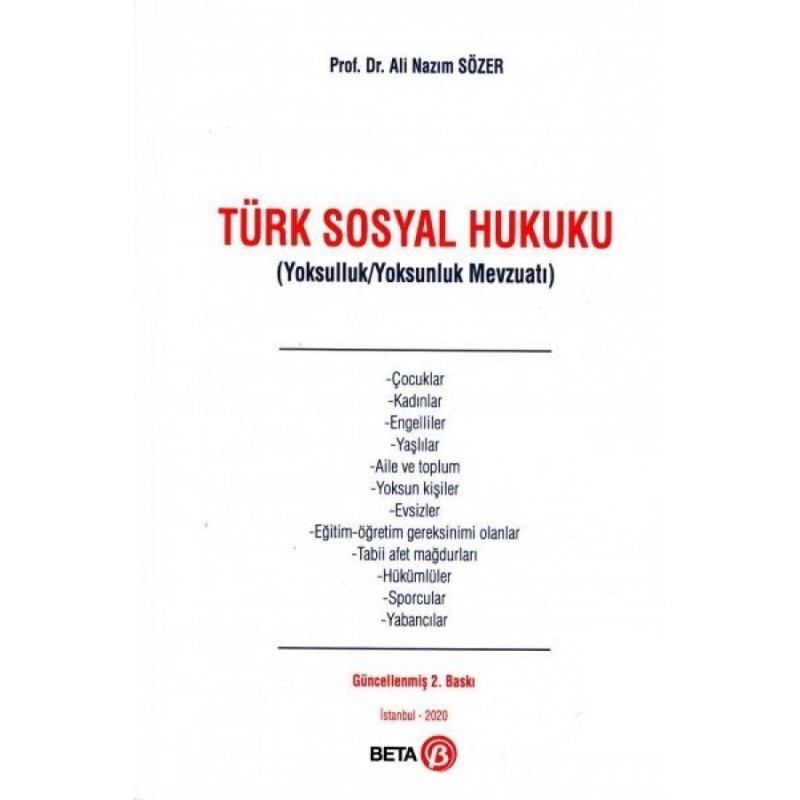 Türk Sosyal Hukuku Türk Sosyal Hukuku