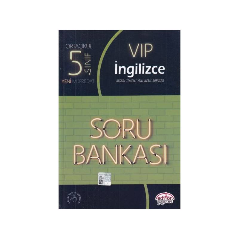 Editör 5. Sınıf Vip İngilizce Soru Bankası Yeni