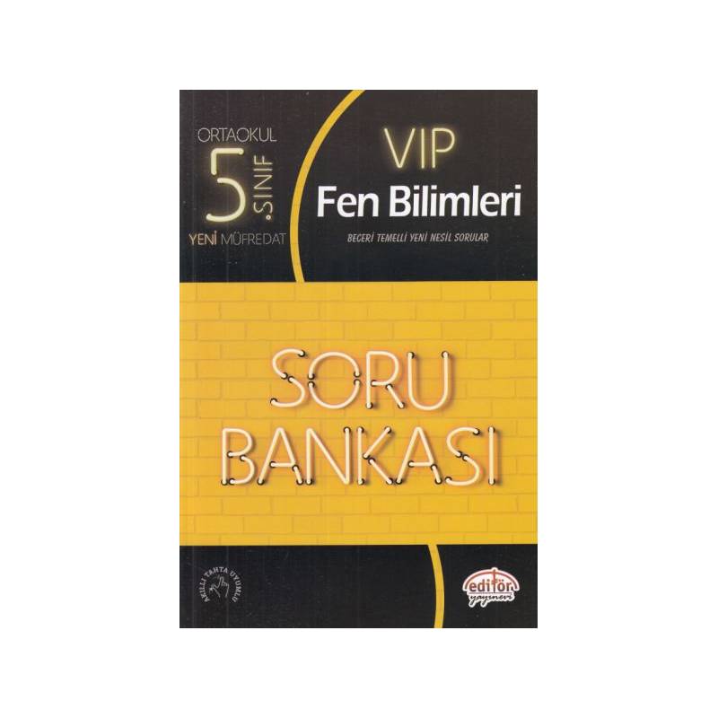 Editör 5. Sınıf Vip Fen Bilimleri Soru Bankası Yeni