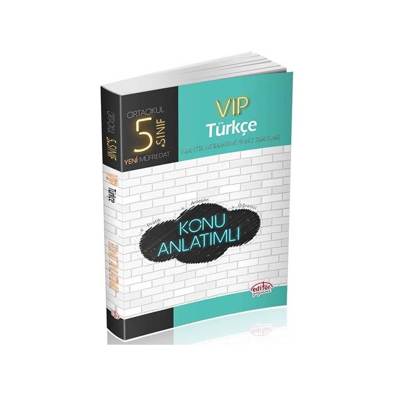 Editör 5. Sınıf Vip Türkçe Konu Anlatımlı