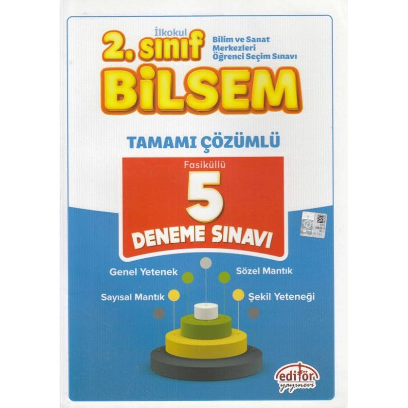 Editör 2. Sınıf Bilsem Çözümlü 5 Deneme Sınavı Yeni