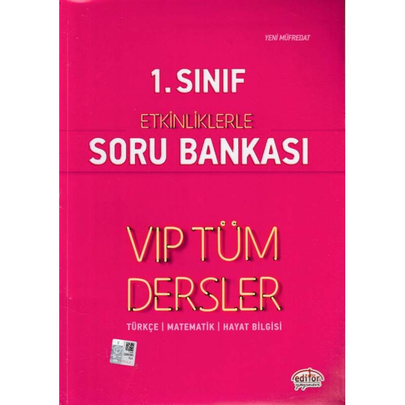 Editör 1. Sınıf Vip Tüm Dersler Etkinliklerle Soru Bankası Kırmızı Kitap Yeni