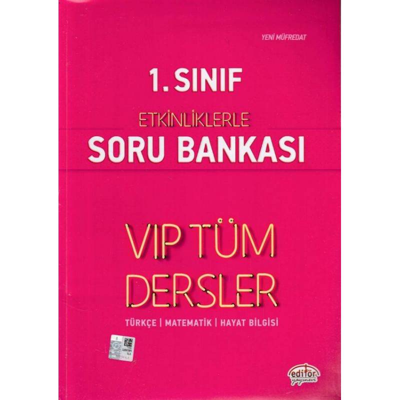 Editör 1. Sınıf Vip Tüm Dersler Etkinliklerle Soru Bankası Kırmızı Kitap Yeni