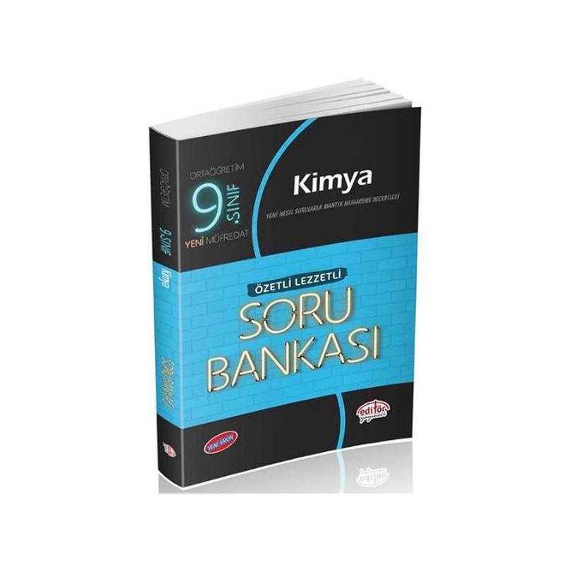Editör 9. Sınıf Kimya Özetli Lezzetli Soru Bankası Yeni