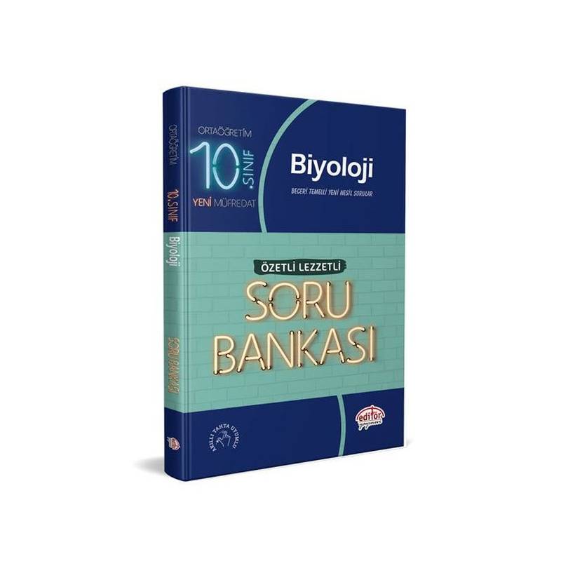 Editör 10. Sınıf Biyoloji Özetli Lezzetli Soru Bankası