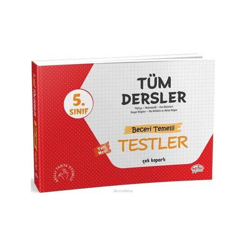 Editör 5. Sınıf Tüm Dersler Beceri Temelli Testler Yeni