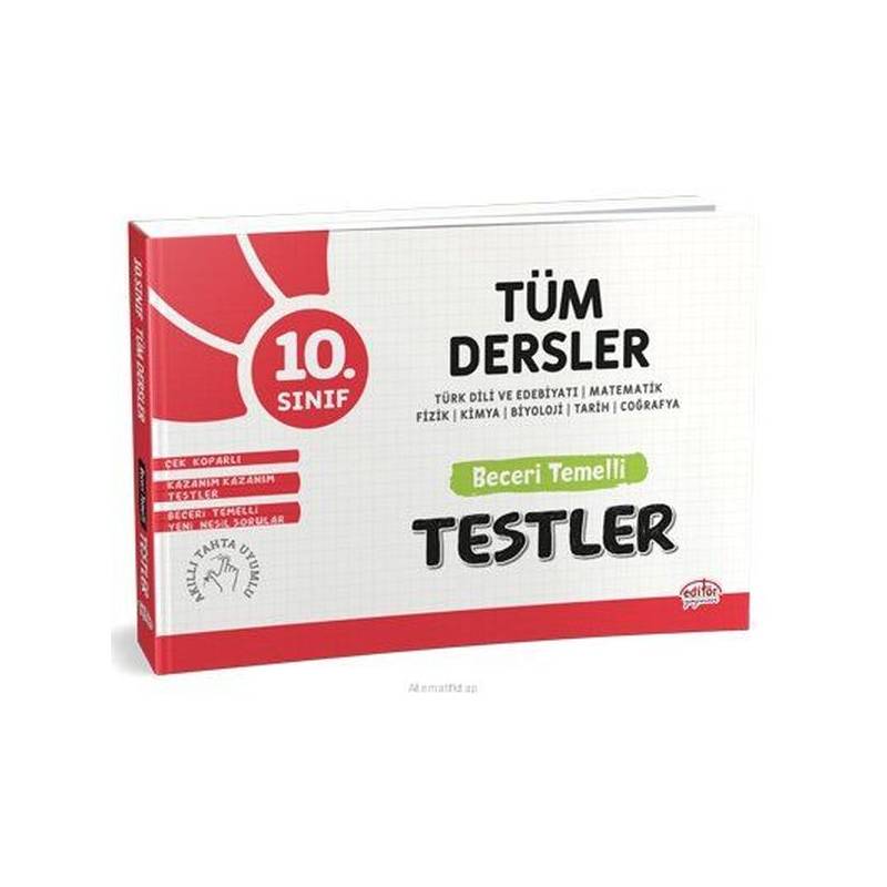 Editör 10. Sınıf Tüm Dersler Beceri Temelli Testler Yeni