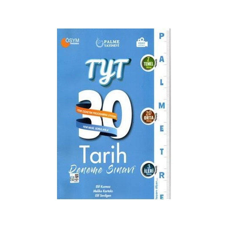 Yks Tyt Tarih 30 Deneme Sınavı ( Palmetre Serisi )