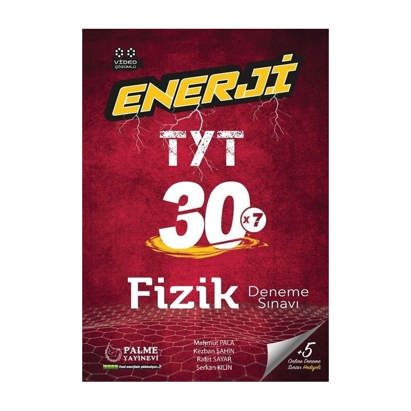 Palme Yayınları Tyt Fizik Enerji 30 Deneme Sınavı