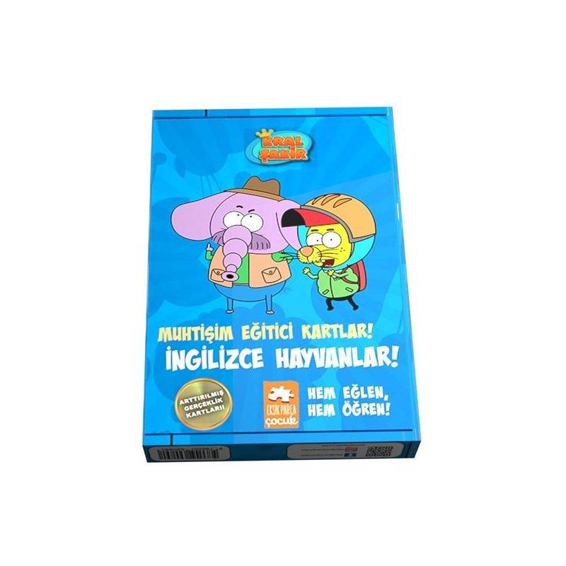 Muhtişim Eğitici Kartlar İngilizce Hayvanlar