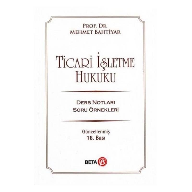 Ticari İşletme Hukuku