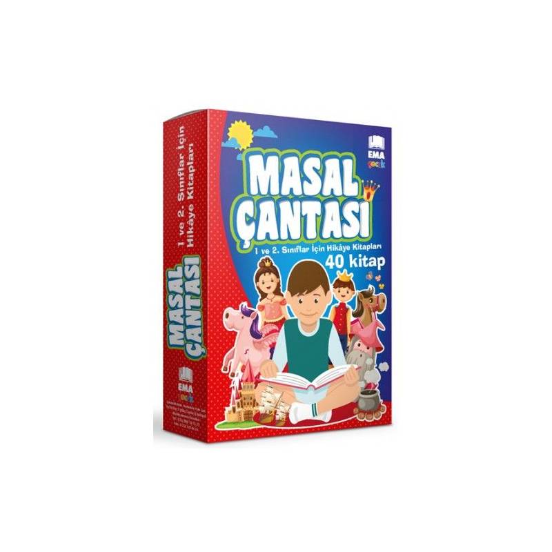 Masal Çantası 1. Ve 2. Sınıflar İçin Hikaye Kitapları 40 Kitap Takım