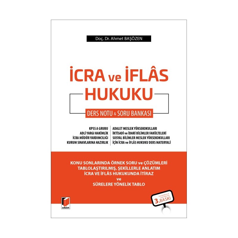 İcra Ve İflas Hukuku Ders Notu & Soru Bankası