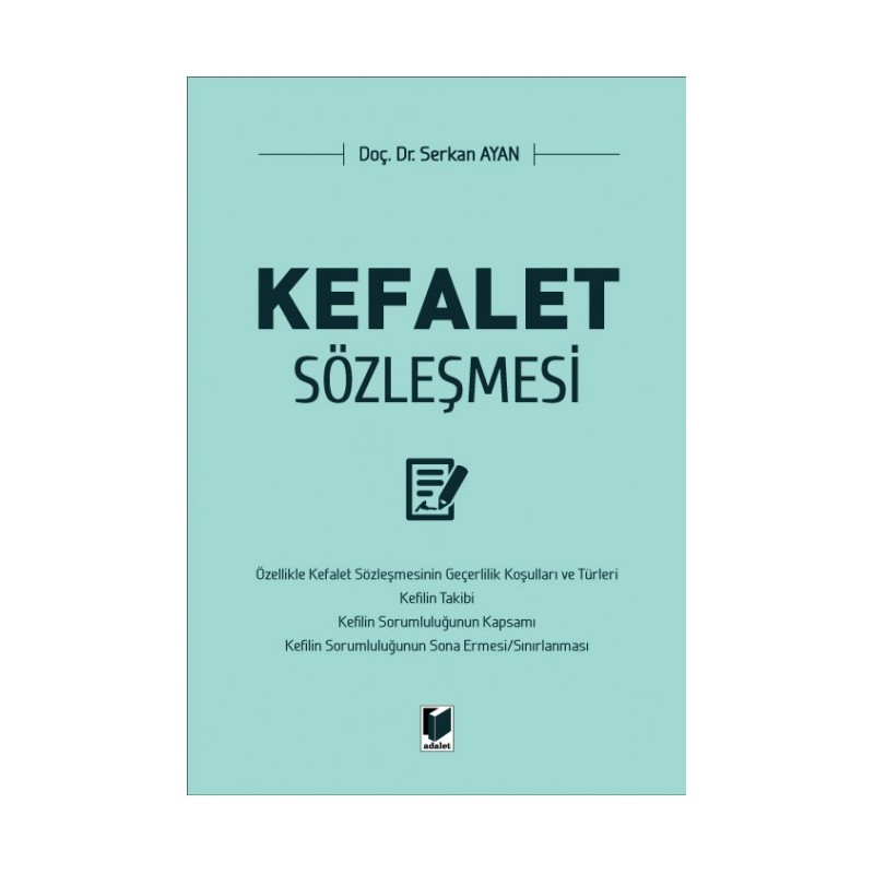 Kefalet Sözleşmesi Kefalet Sözleşmesi