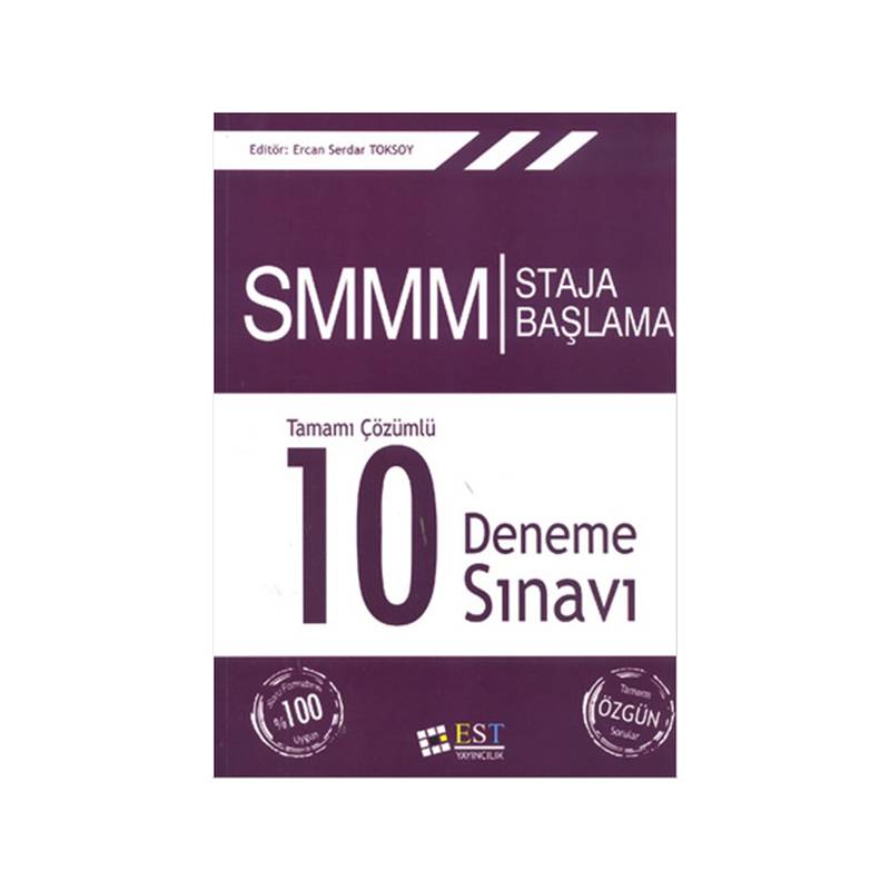 Smm Staja Başlama Tamamı Çözümlü 10 Deneme Sınavı