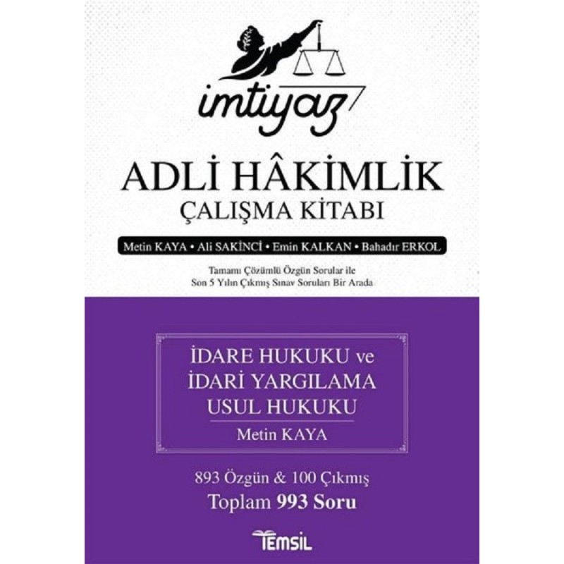 Adli Hakimlik Çalışma Kitabı / İmtiyaz / İdare Hukuku Ve İdari Yargılama Usul Hukuku