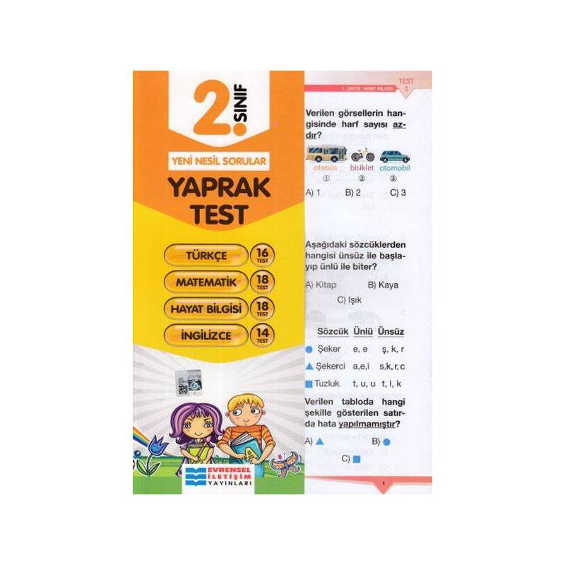 Evrensel İletişim 2. Sınıf Tüm Dersler Yaprak Test Yeni