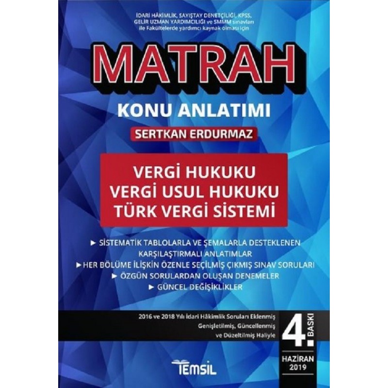 Vergi Hukuku - Vergi Usul Hukuku - Türk Vergi Sistemi Konu Anlatımı / Matrah