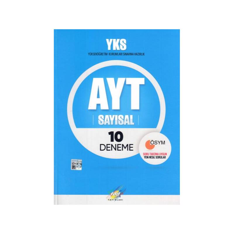 Fdd Yks Ayt Sayısal 10 Deneme Yeni