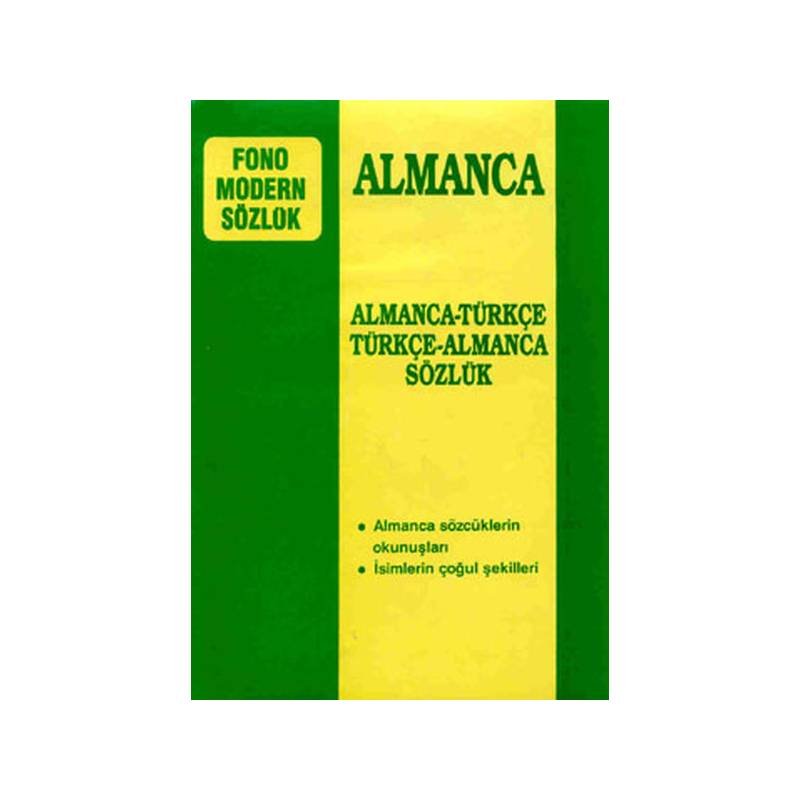 Almanca Türkçe Türkçe Almanca Modern Sözlük