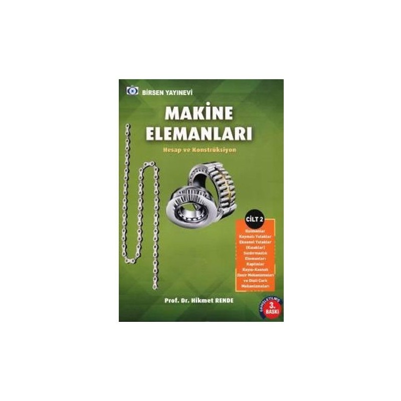 Makine Elemanları Cilt - 2 Hesap Ve Konstrüksiyon