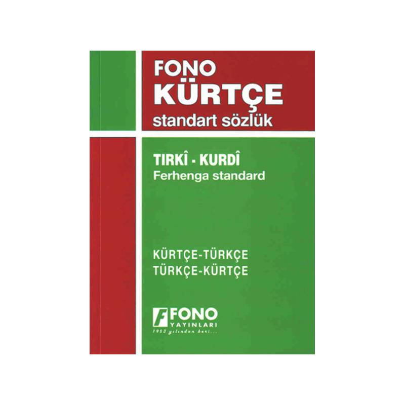 Kürtçe Türkçe Türkçe Kürtçe Standart Sözlük