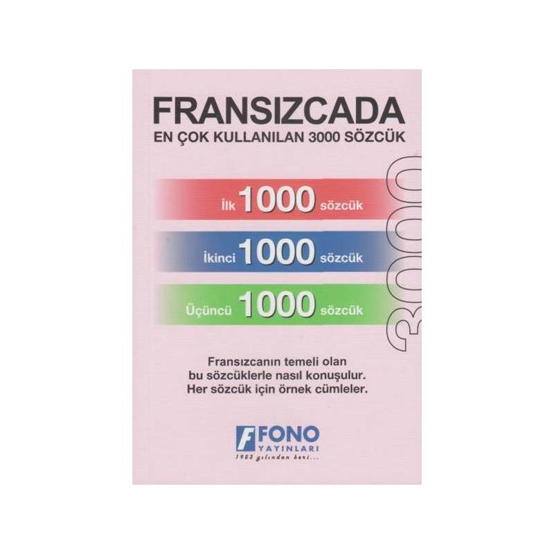 Fransızcada En Çok Kullanılan 3000 Sözcük