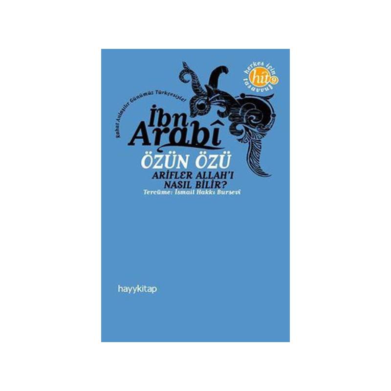 Özün Özü Arifler Allah'ı Nasıl Bilir