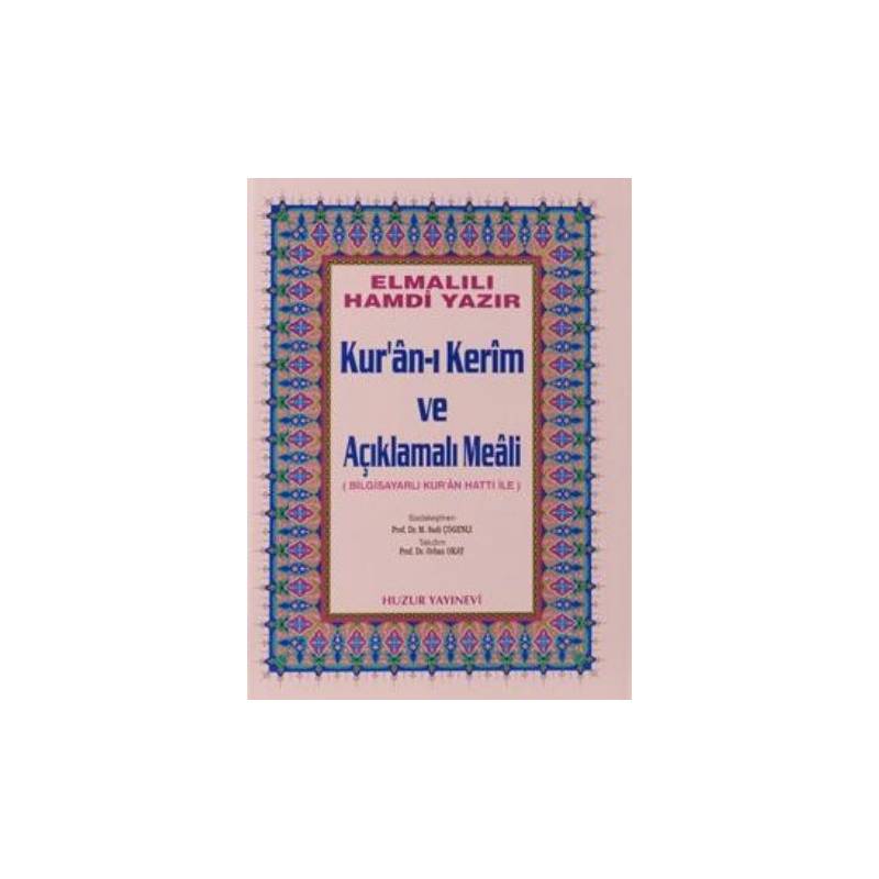 Kuranı Kerim Ve Açıklamalı Meali Bilgisayar Hatlı Cami Boy