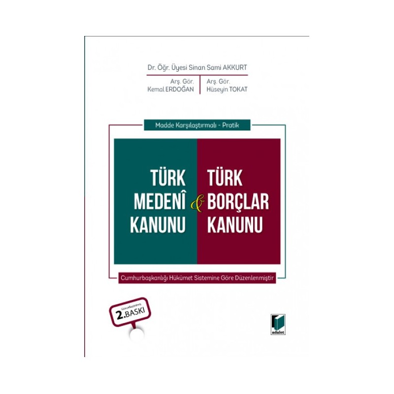Madde Karşılaştırmalı - Pratik Türk Medeni Kanunu & Türk Borçlar Kanunu