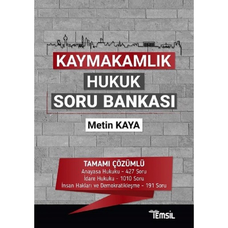 Kaymakamlık Hukuk Soru Bankası