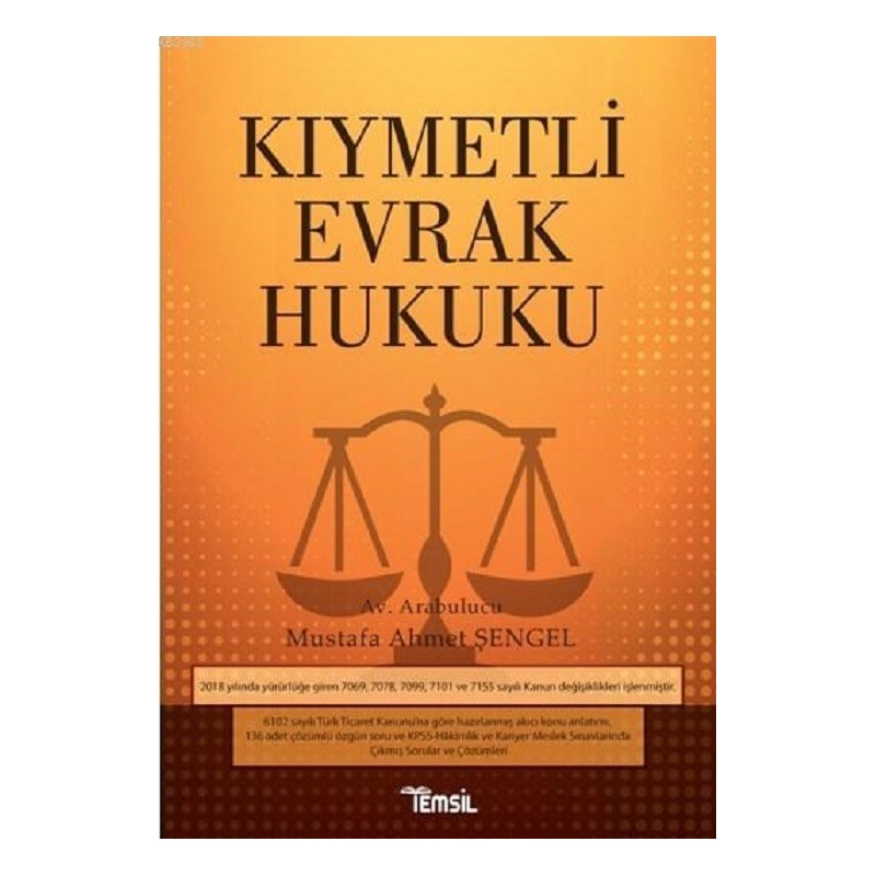 Kıymetli Evrak Hukuku Kıymetli Evrak Hukuku