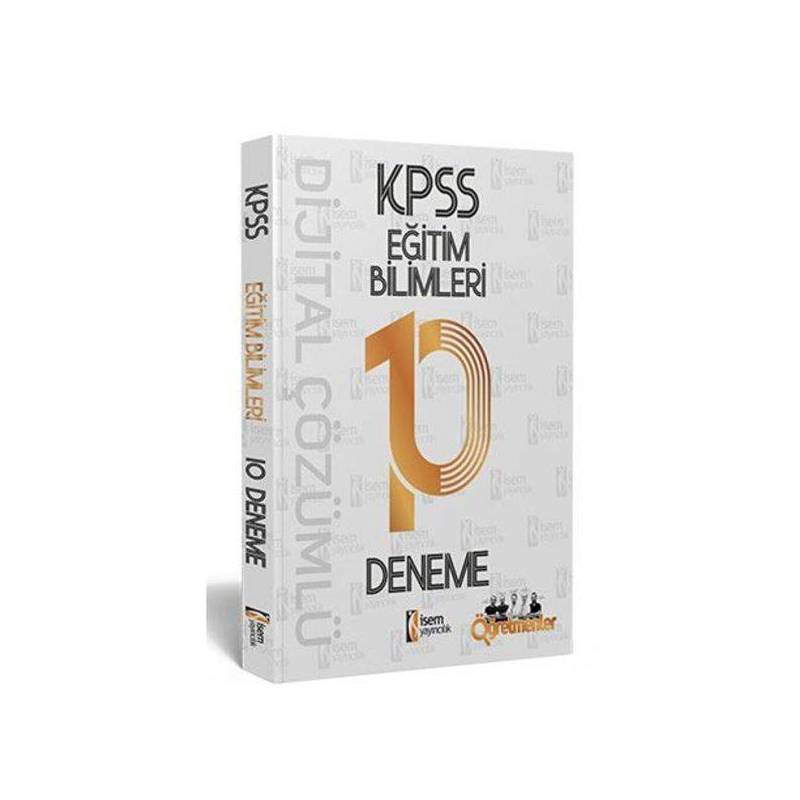 İsem 2021 Kpss Eğitim Bilimleri Dijital Çözümlü 10 Deneme