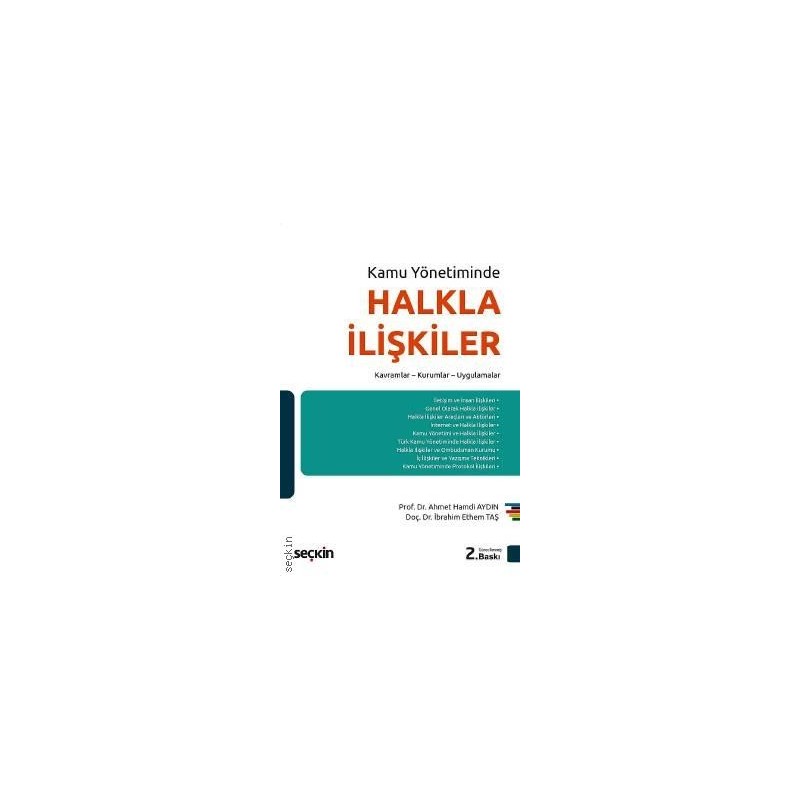 Kamu Yönetimindehalkla İlişkiler Kavramlar – Kurumlar – Uygulamalar