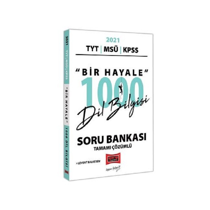2021 Kpss Tyt Msü Bir Hayale 1000 Dil Bilgisi Soru Bankası Tamamı Çözümlü