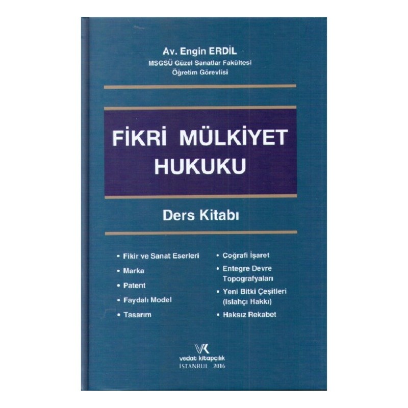 Fikri Mülkiyet Hukuku Ders Kitabı