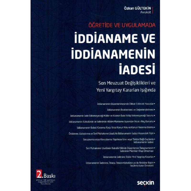 İddianame ve İddianamenin...