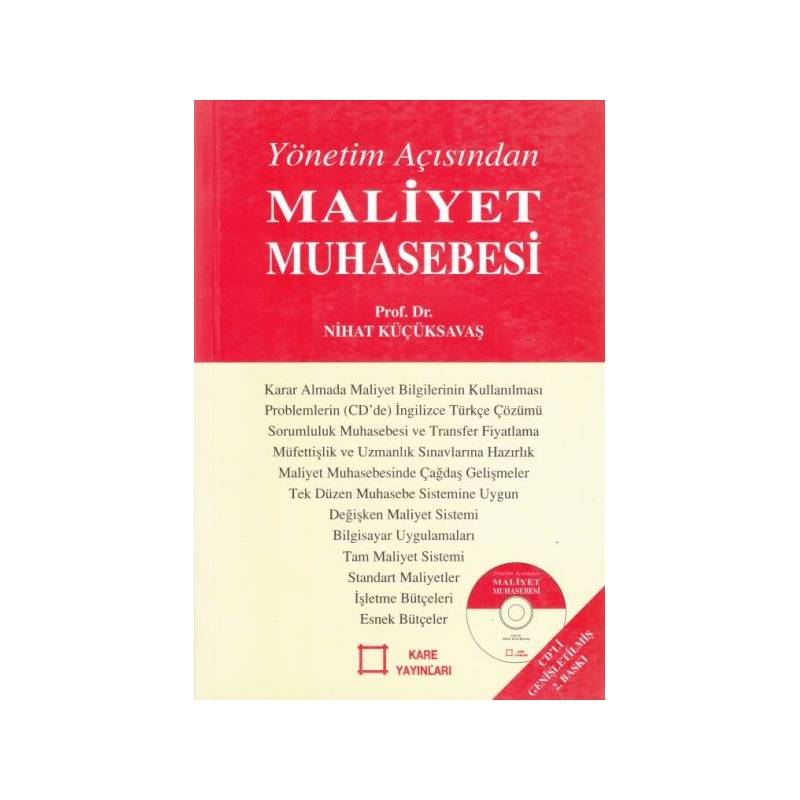 Yönetim Açısından Maliyet Muhasebesi Cd Li