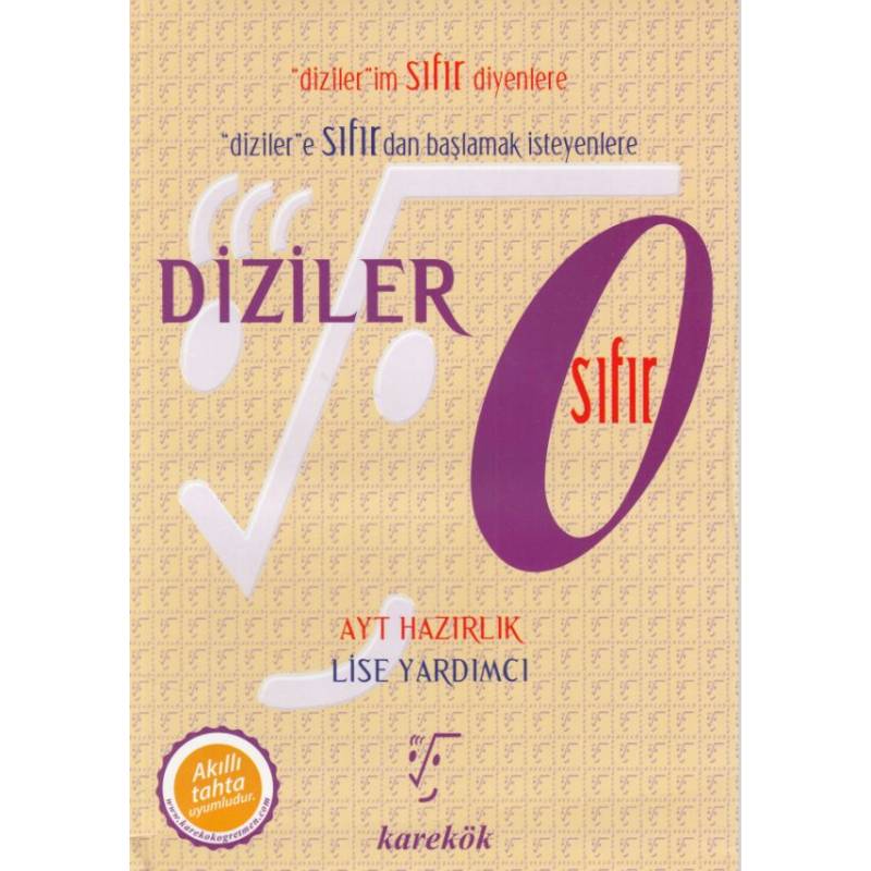 Karekök Ayt Hazırlık Diziler Sıfır Yeni