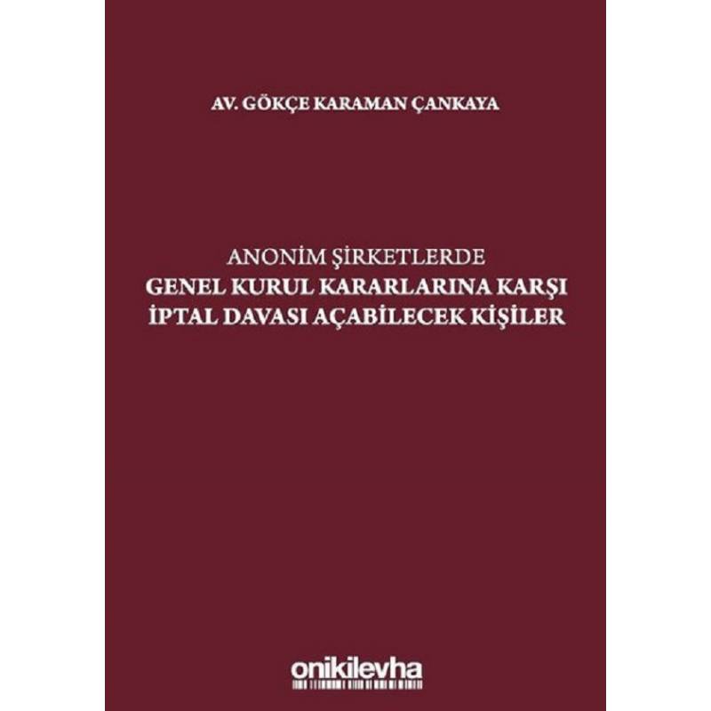 Anonim Şirketlerde Genel...