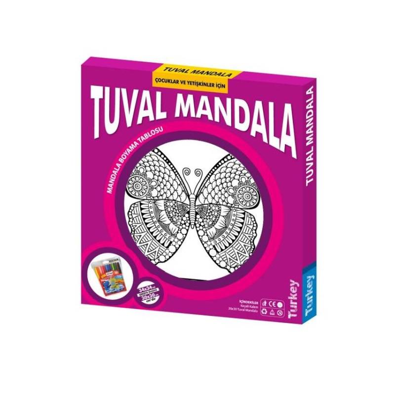 Çocuklar Ve Yetişkinler İçin Tuval Mandala