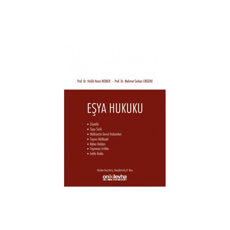 Eşya Hukuku Eşya Hukuku