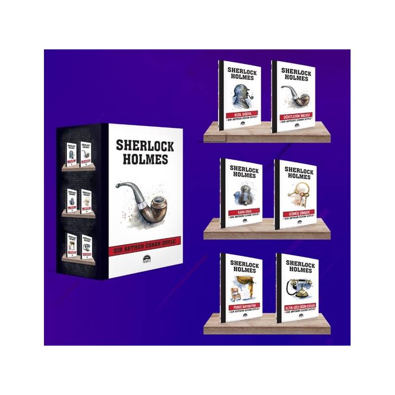 Sherlock Holmes Pipo 6 Kitap Kutulu Set