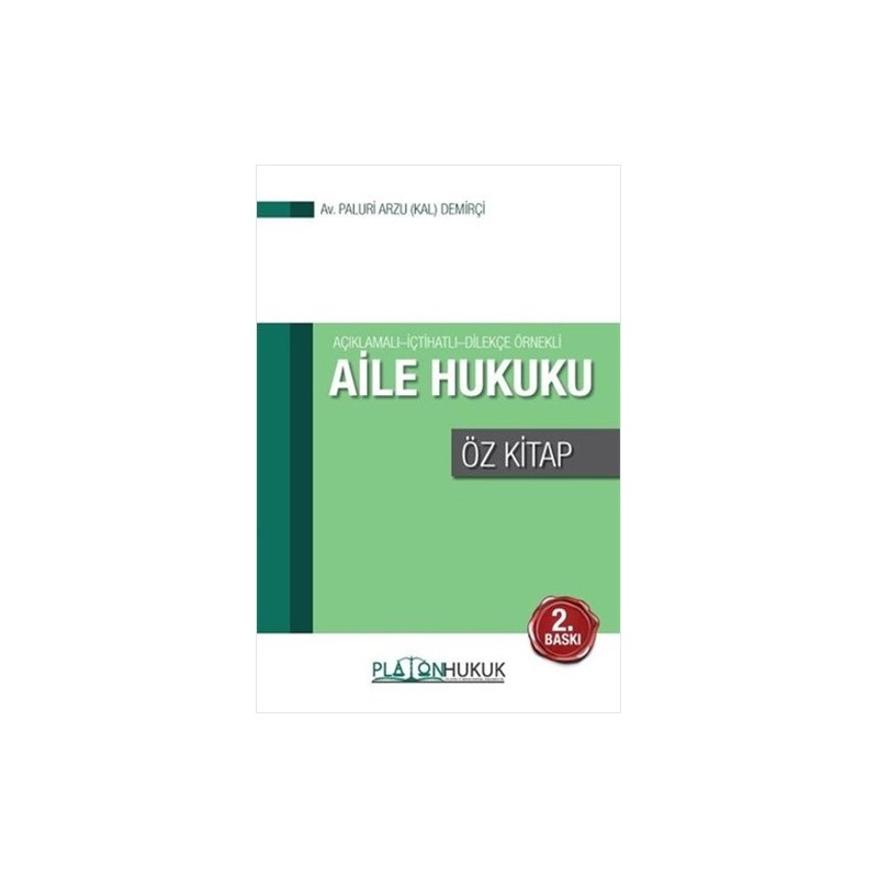 Aile Hukuku Öz Kitap Aile Hukuku Öz Kitap