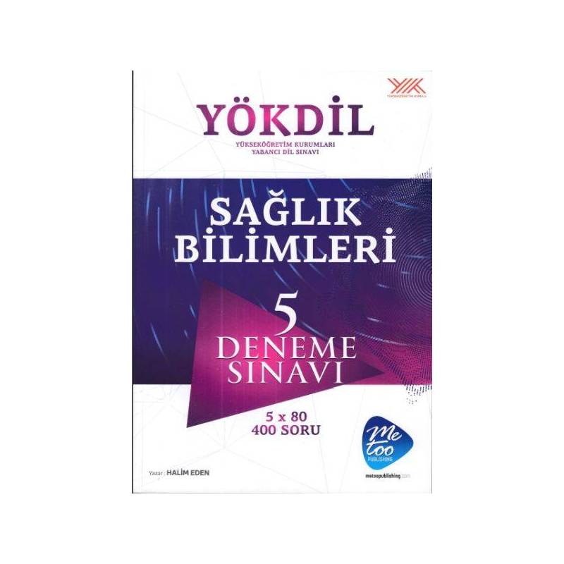 Metoo Publishing Yökdil Sağlık Bilimleri 5 Deneme Sınavı Yeni